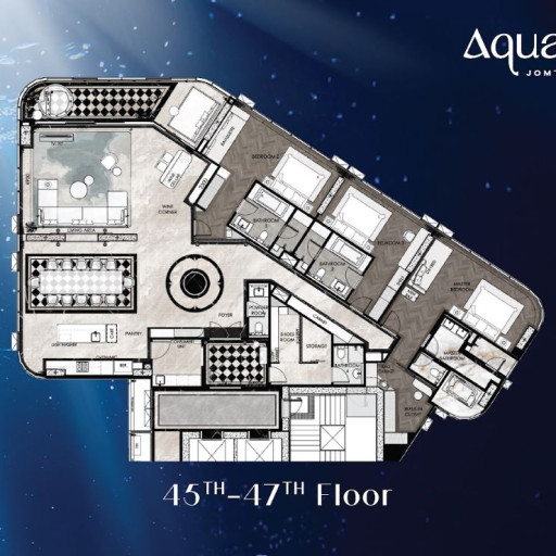 Aquarous Jomtien Pattaya, Пентхаус - 315 м²