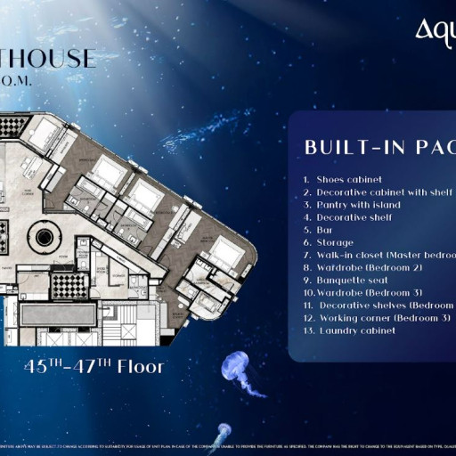 Aquarous Jomtien Pattaya, Пентхаус - 315 м²