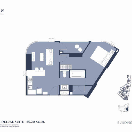 Aquarous Jomtien Pattaya, Односпальные квартиры - от 34,70 м² до 74,85 м²